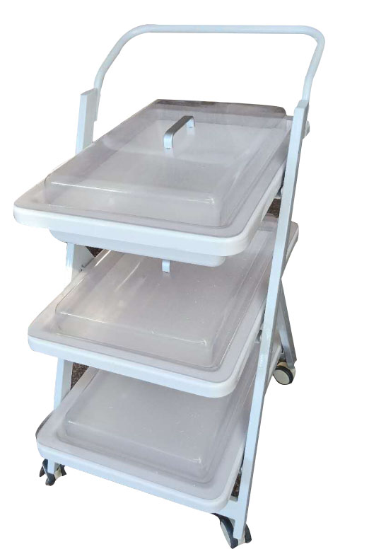 分層設計，拿取方便——內鏡轉運車